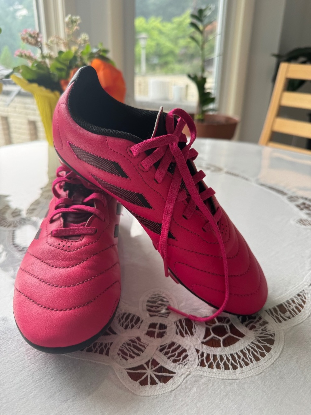 Youth/Kids Adidas Goletto VIII FG Soccer Cleats Shock Pink Black Size 5